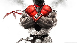 Ryu Street Fighter digital wallpaper, Ryu (Street Fighter)