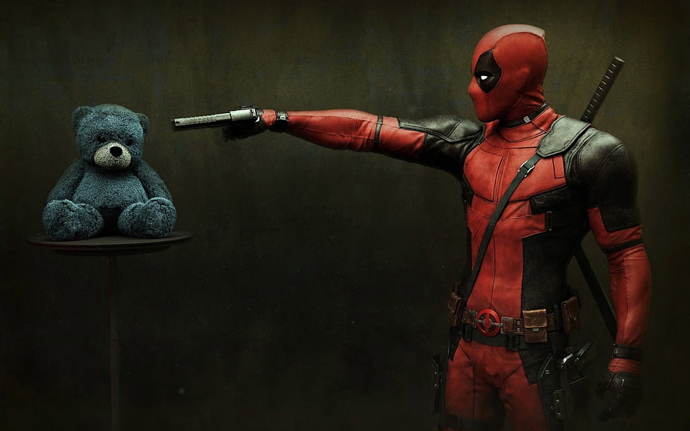 Deadpool holding gun HD wallpaper