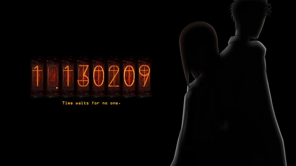 Time waits for one digital wallpaper, Steins;Gate HD wallpaper