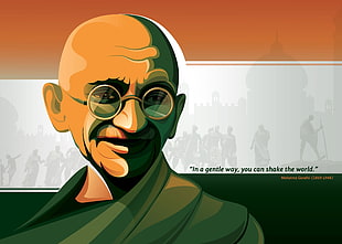 Mahatma Ghandi HD wallpaper