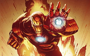 Iron Man digital wallpaper, Iron Man, Marvel Comics
