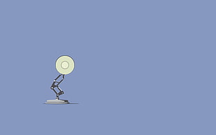 Pixar lamp illustration, Pixar Animation Studios, Disney, minimalism HD wallpaper