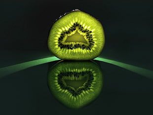 green and black fruit, kiwi (fruit)
