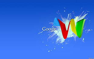 blue Google background HD wallpaper