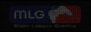 Major League Gaming logo, Major League Gaming, blue, red, white