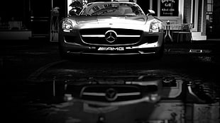 black Mercedes-Benz AMG car, Mercedes-Benz, supercars