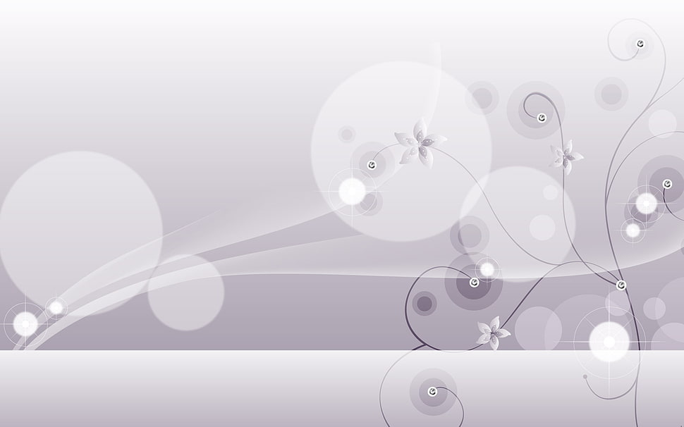 white and gray 3D wallpaper HD wallpaper