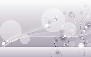 white and gray 3D wallpaper