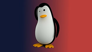 penguin illustration, Linux, Tux, Penguin
