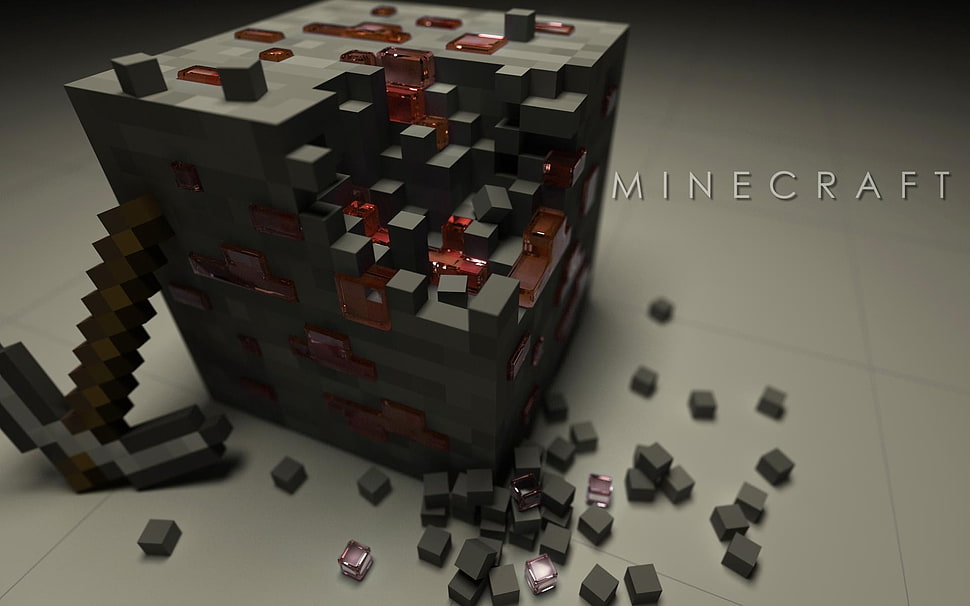 Minecraft CGI illustration HD wallpaper