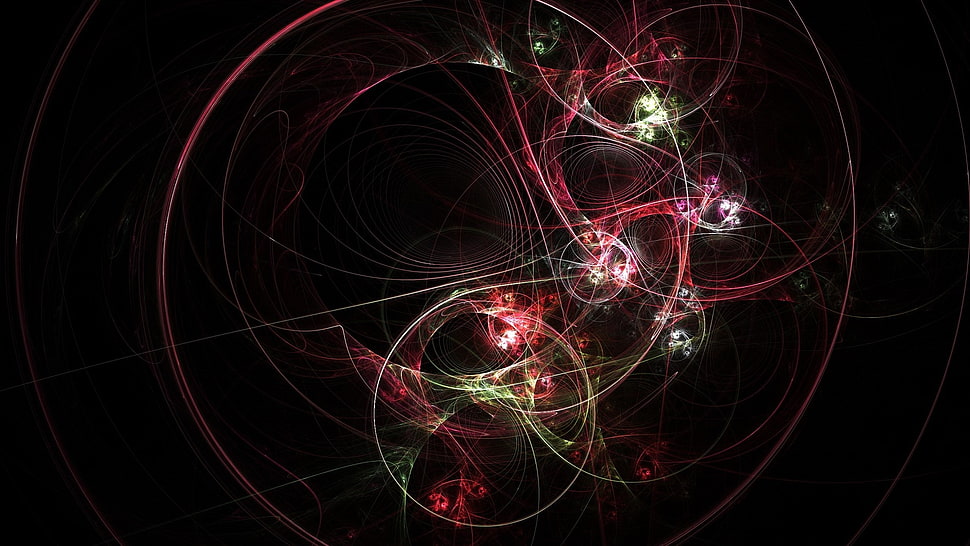 red and blue light HD wallpaper