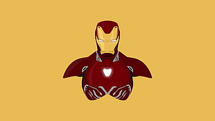 Iron Man wallpaper, Iron Man, Minimal, 4K