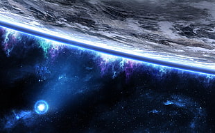 picture of moon and stars HD wallpaper