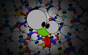 animated eye artwork HD wallpaper