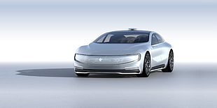 silver concept vehicle