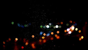 bokeh photography of string lights HD wallpaper
