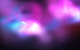 purple, pink, and black sky wallpaper, space, stars, purple, nebula