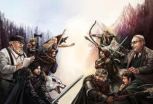 Game of Thrones illustration HD wallpaper