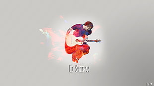 Ed Sheeran, music, men, guitar