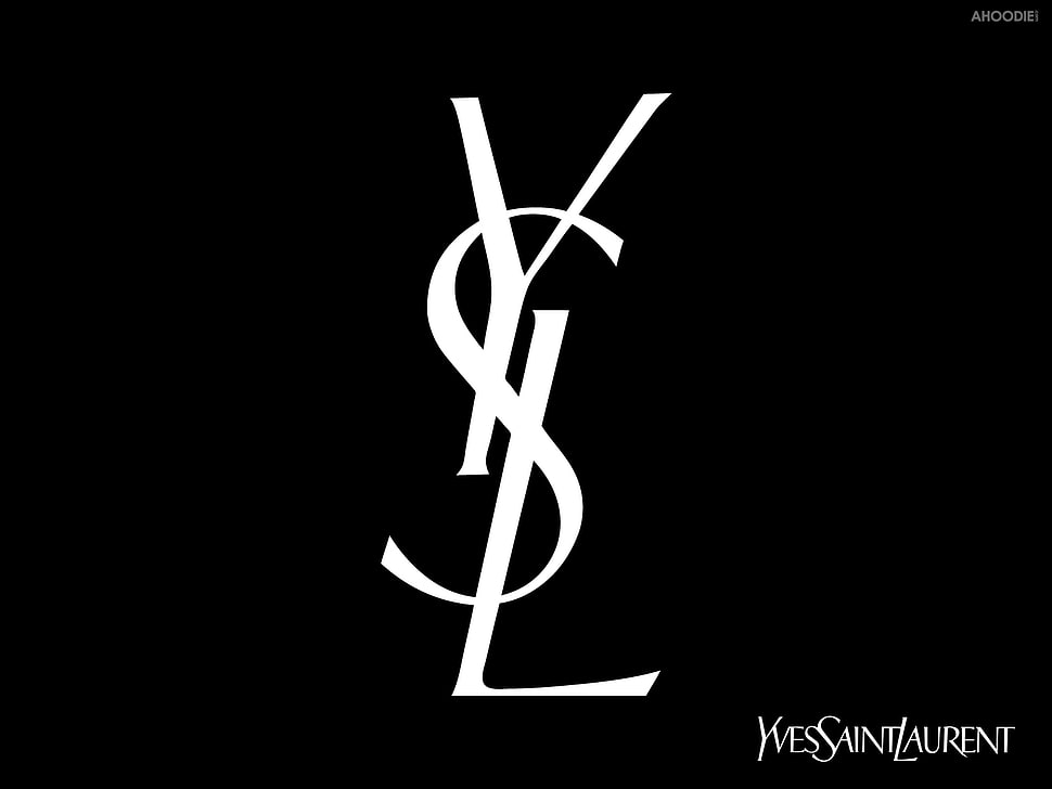 Yves Saint Laurent logo HD wallpaper