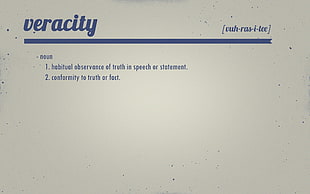 Veracity truth or fact HD wallpaper