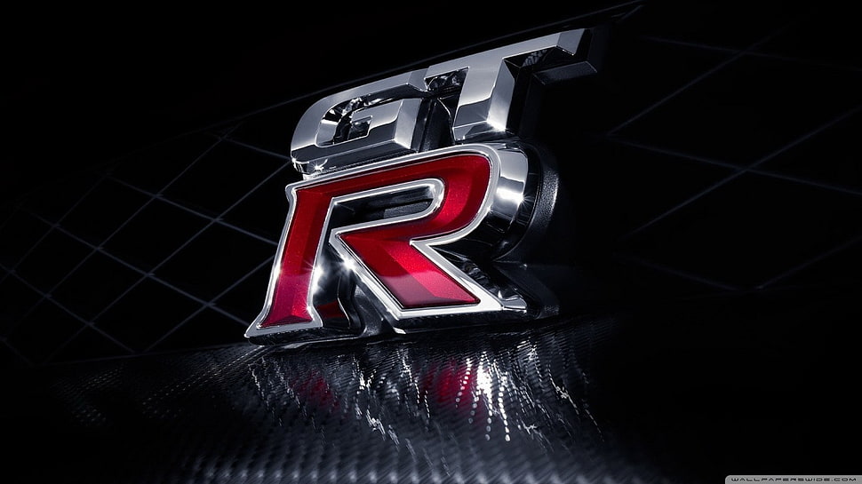 GTR logo illustration, Nissan GT-R, Nissan HD wallpaper
