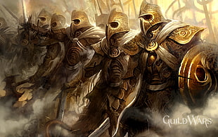 Guild Wars poster, Guild Wars, knight, video games HD wallpaper