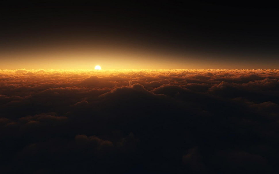 sunset photography, sunset, sky, clouds, nature HD wallpaper