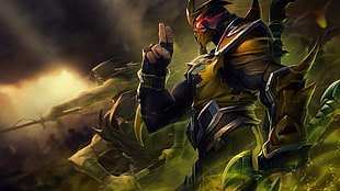 online game digital wallpaper, League of Legends, Shen (League of Legends), Scorpion (character)