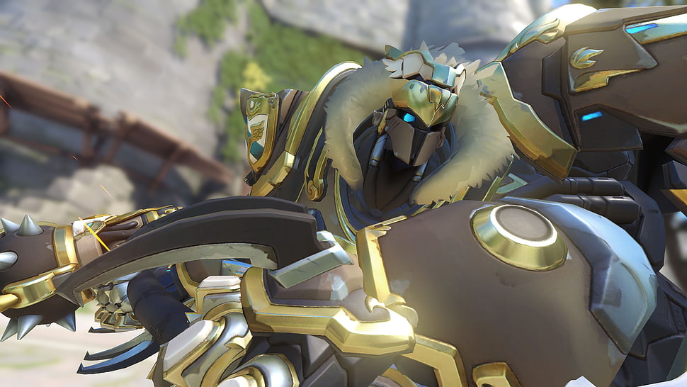 gray and yellow robot illustration, EICHENWALDE, Overwatch, EICHENWALDE(Overwatch) HD wallpaper