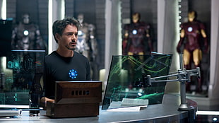Robert Downey Jr, Iron Man 2, Tony Stark, Robert Downey Jr., Iron Man HD wallpaper