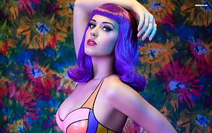 Katty Perry, Katy Perry, singer, women, latex HD wallpaper