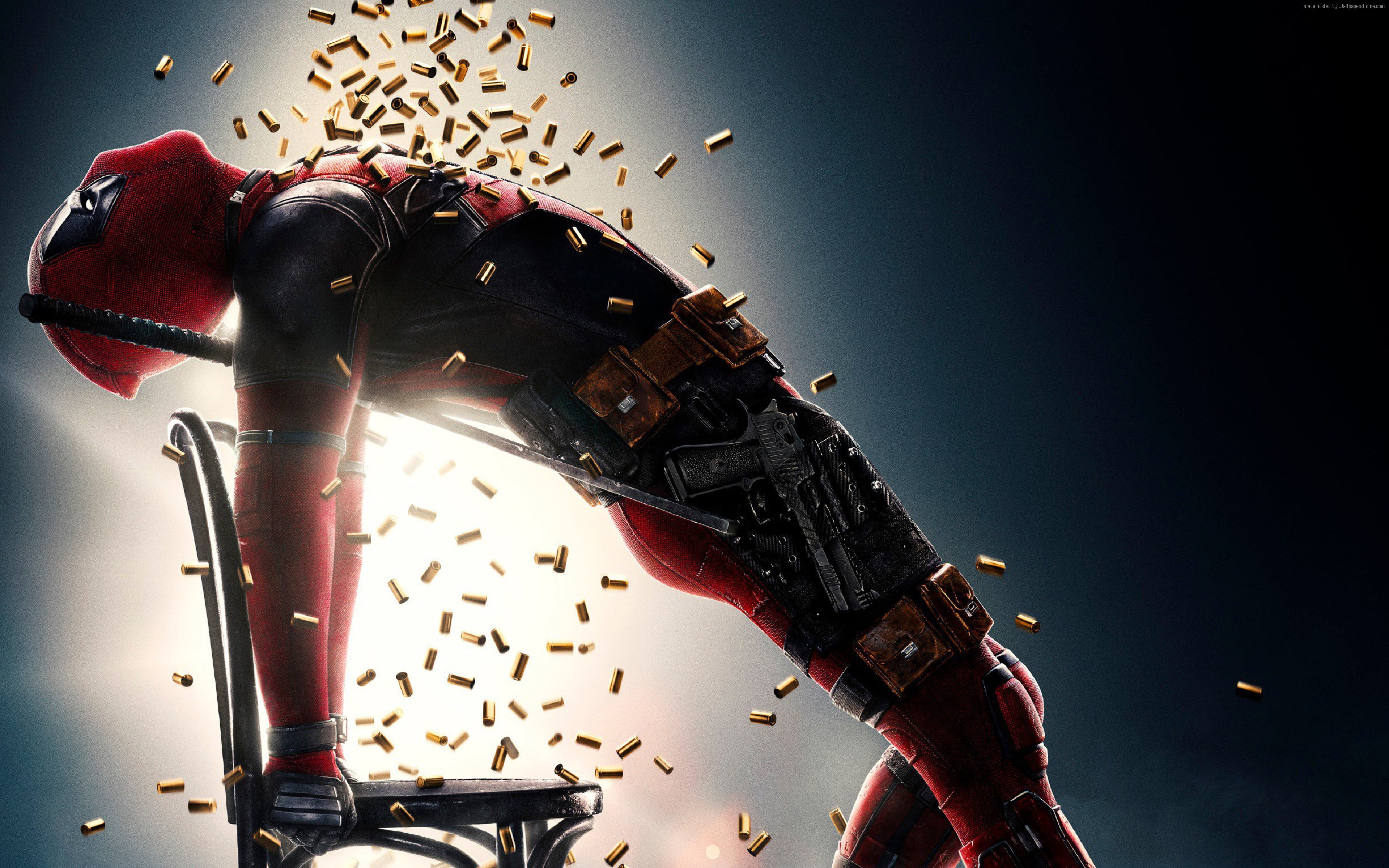 Deadpool 2 poster, Deadpool 2, 4k