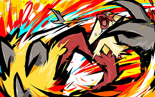 Blaziken Pokemon illustration, Pokémon, blaziken, video games, artwork