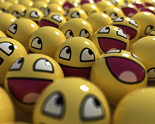 closeup photo of emoji toy lot