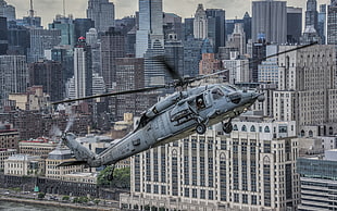 gray helicopter, helicopters, military aircraft, aircraft, Sikorsky UH-60 Black Hawk