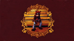 brown bear costume, hip hop, Kanye West, The College Dropout  HD wallpaper