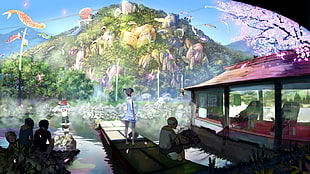 Anime movie wallpaper, original characters, fantasy art HD wallpaper