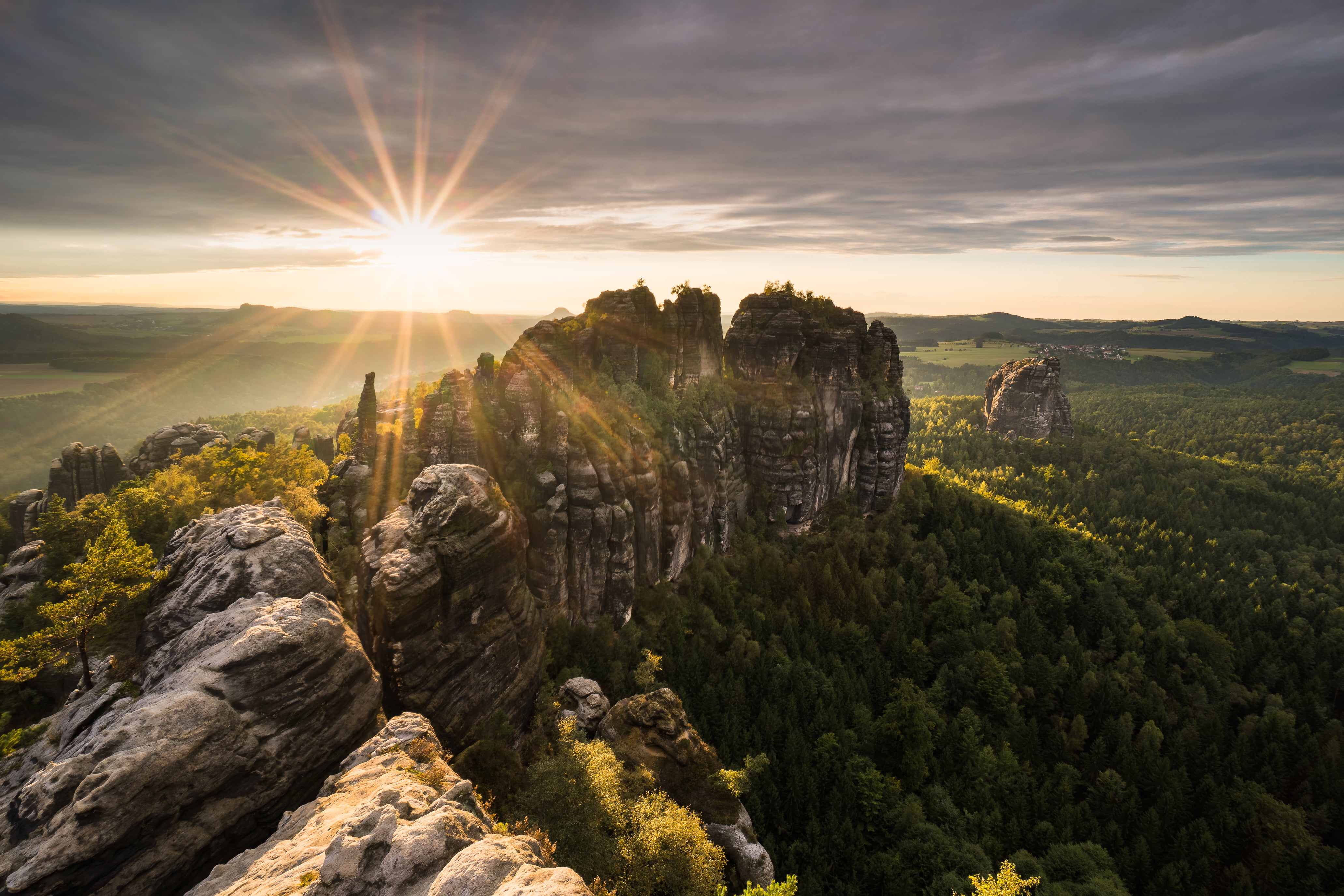 aerial view of a forest mountain during day time