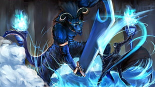 anime character wallpaper, Sword Art Online, Kirigaya Kazuto, anime, sword HD wallpaper