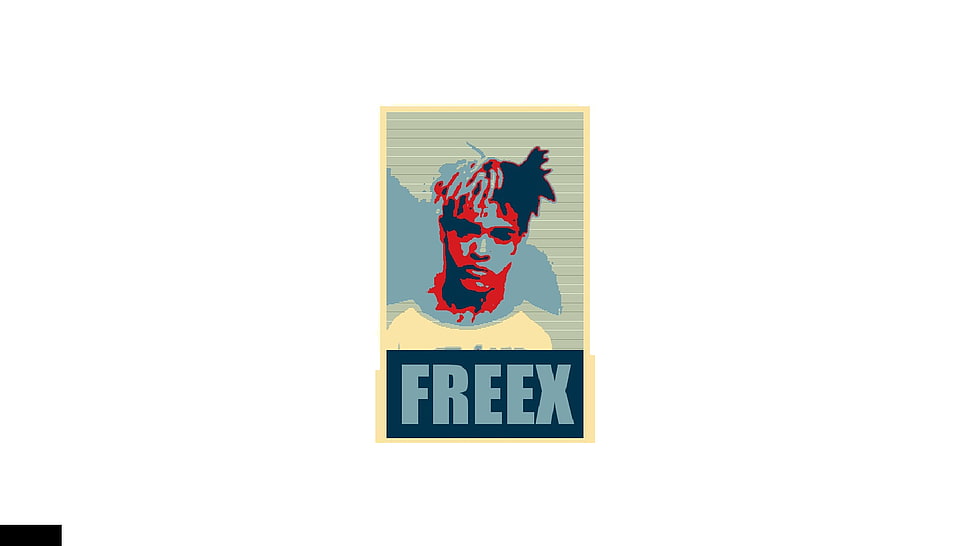 Freex logo, XXXTENTACION, dyed hair, tattoo, musician HD wallpaper