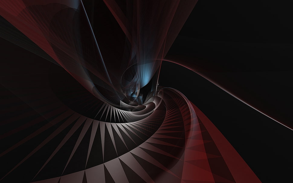 gray and black spiral digital wallpaper HD wallpaper