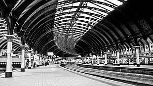 train railway, train station, York, England HD wallpaper