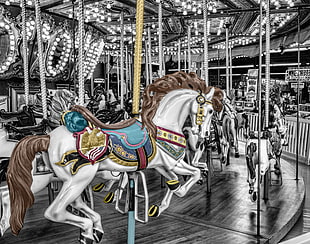 horse Carousel HD wallpaper