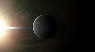 moon and sun eclipse HD wallpaper