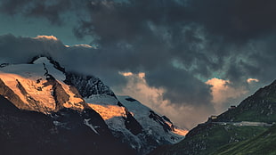 landscape photography of mountain range