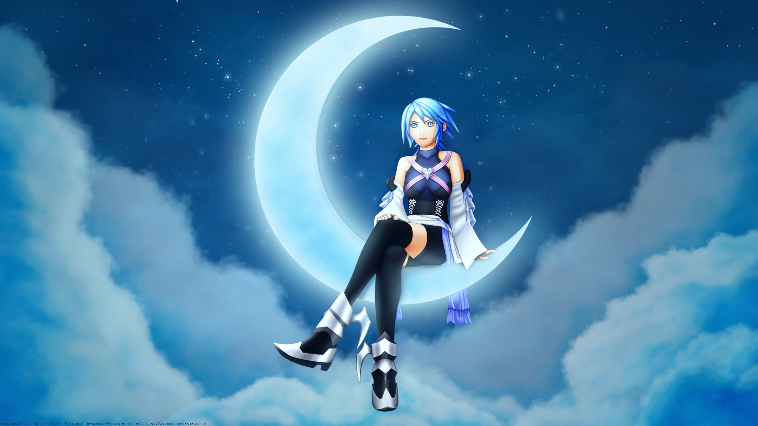Aqua from Kingdom Hearts illustration