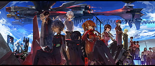 Anime RPG game cover, Neon Genesis Evangelion, Asuka Langley Soryu, Ayanami Rei, Ikari Shinji HD wallpaper