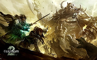 Guild Wars game graphic screenshot, fantasy art, concept art, Guild Wars, Guild Wars 2 HD wallpaper