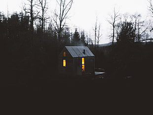 white wooden house, Ballater, National park, House